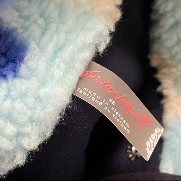Free People FP Movement Rocky Ridge Pullover Jacket Ocean Tie Dye NWT $168 Sz XS - Picture 8 of 12